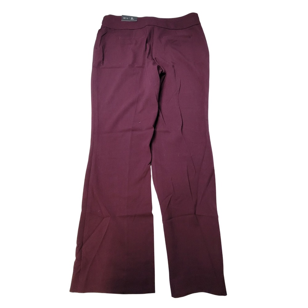 Maurices Boot Cut Mid Rise‎ Regular Fit Pants Size 12 Burgundy Wine Tags